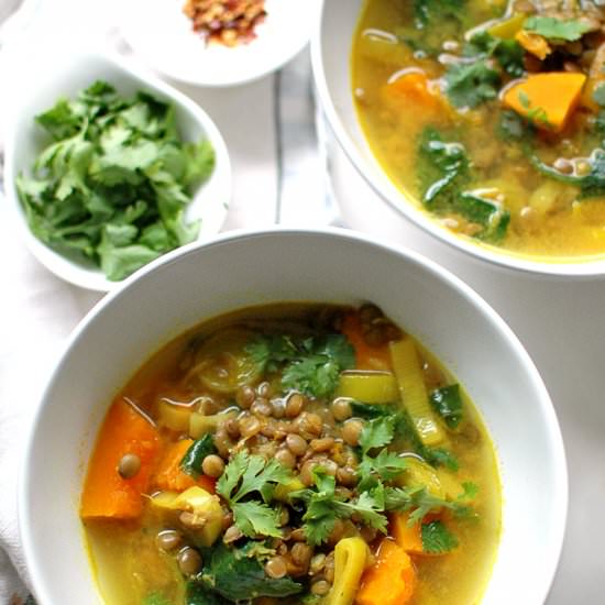 Lentil and Pumpkin Soup - Recipe photo by zielonysrodek