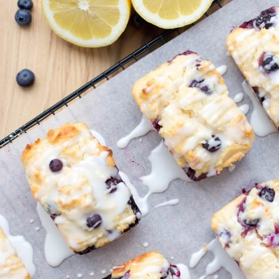 Blueberry and Lemon Loaves - Recipe photo by Grab Your Spork