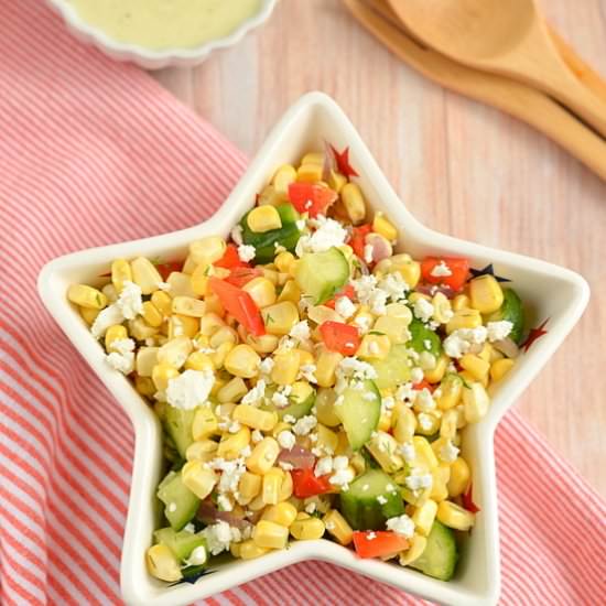 Crunchy Sweetcorn Salad - Recipe photo by MySpicyKitchen