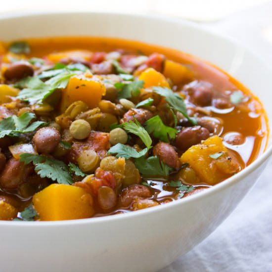 Lentil and Butternut Squash Chili - Recipe photo by littlebroken