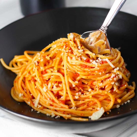 Butter Roasted Tomato Sauce - Recipe photo by platingsandpairings