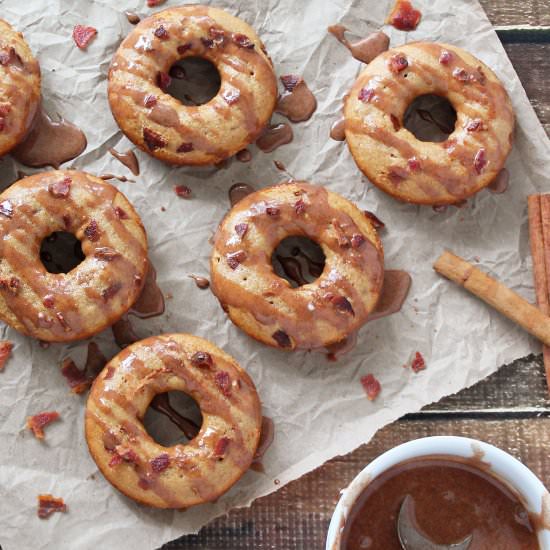 Cinnamon Bacon Doughnuts - Recipe photo by SavorySpin