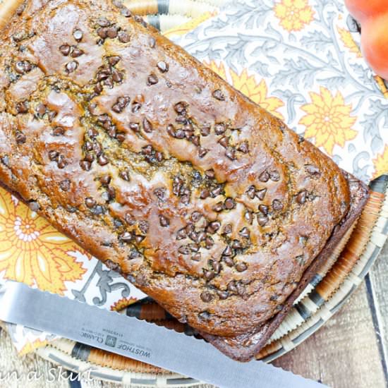 Greek Yogurt Pumpkin Bread - Recipe photo by RunninginaSkirt