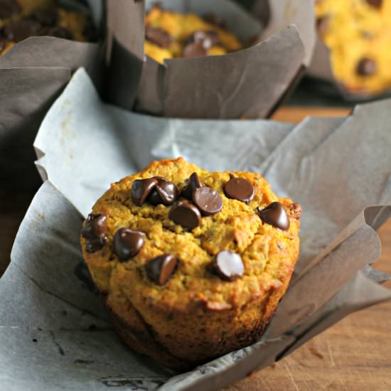 Pumpkin Chocolate Chip Muffins - Recipe photo by crissy0316