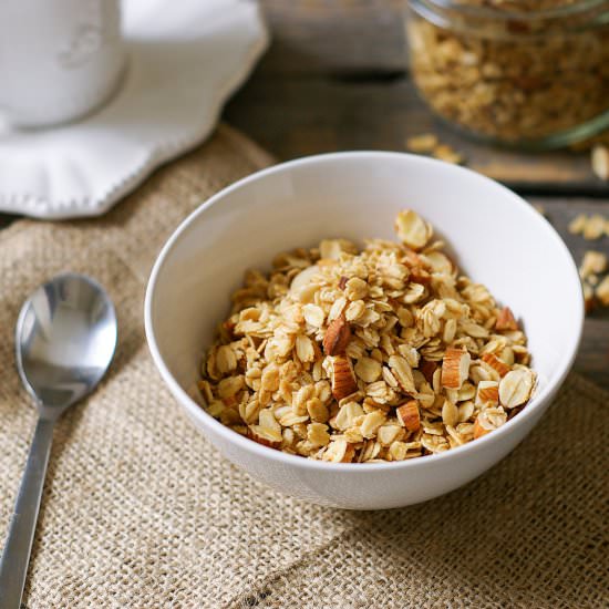 Honey, Almond, and Coconut Granola - Recipe photo by chelseashealthykitchen