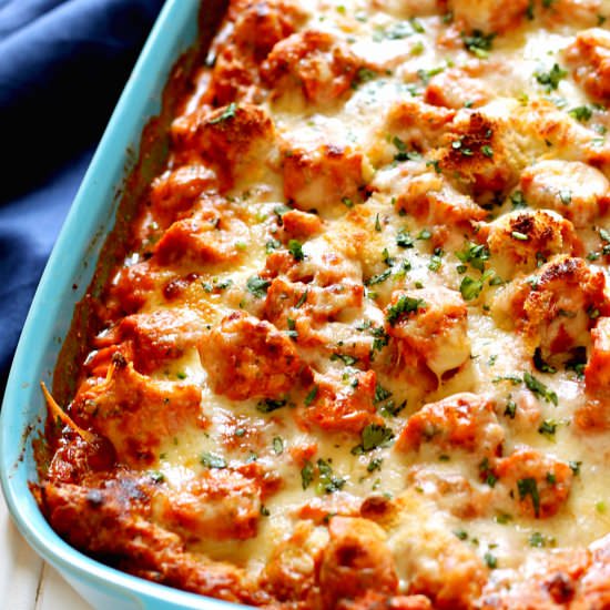 Butter Chicken Lasagna - Recipe photo by ChocolateChillies