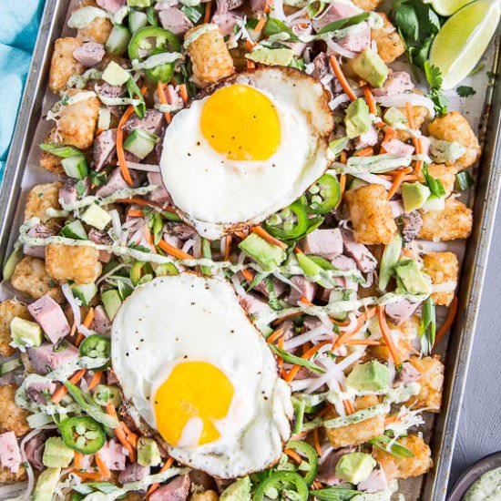 Bahn Mi Totchos - Recipe photo by No Spoon Necessary