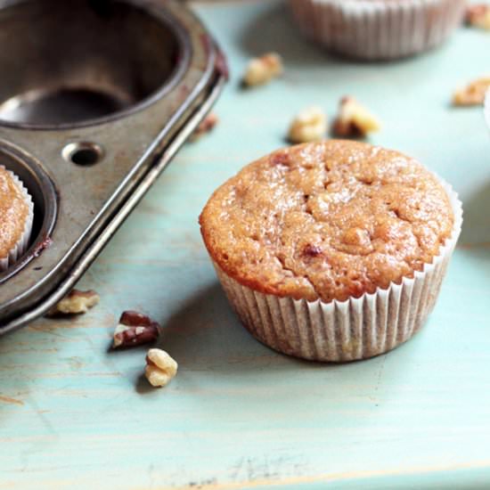 Banana Nut Muffins - Recipe photo by capefearnutrition