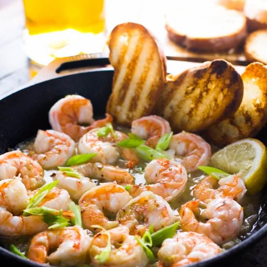 Easy Spicy Garlic Shrimp - Recipe photo by Girl and the Kitchen