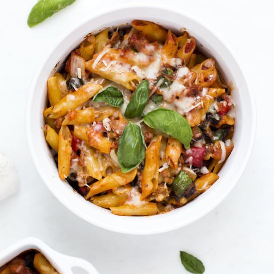 Baked Pasta with Roasted Vegetables - Recipe photo by poshjournal