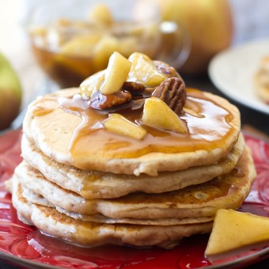 Pecan Pie Pancakes - Recipe photo by a latte food