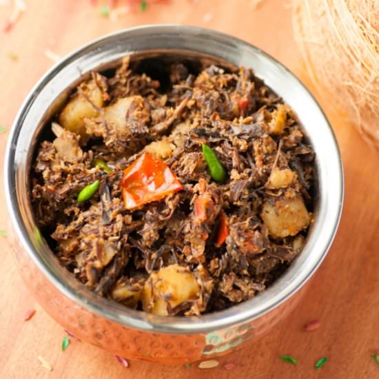 Mochar Ghonto -Banana Blossom Curry - Recipe photo by Andcakestoo