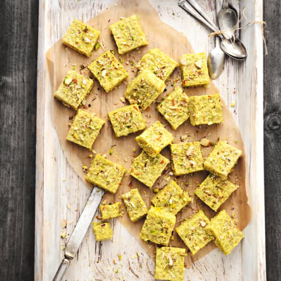 Lauki Ki Barfi - Recipe photo by cubesnjuliennes