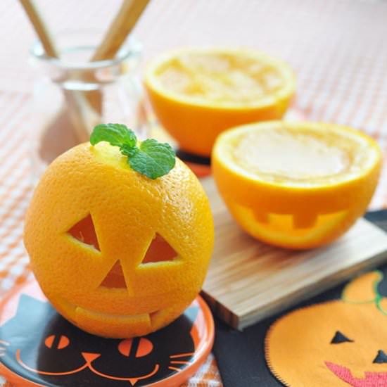 Halloween Orange Jelly Cup - Recipe photo by Beanpanda