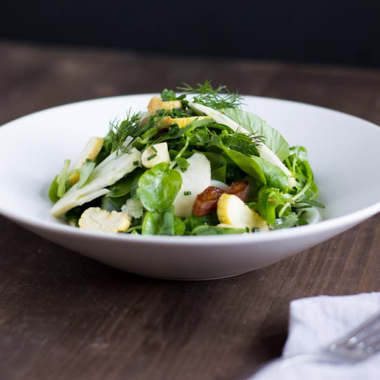Apricot & Chestnut Autumn Salad - Recipe photo by foodieawareness