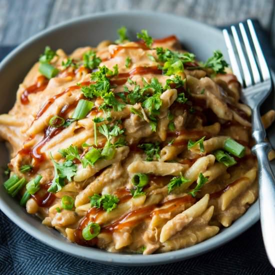Slow Cooker BBQ Chicken Pasta - Recipe photo by slowcookergourmet