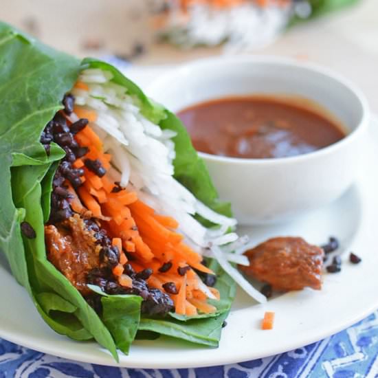 Senposai & Chili Garlic Wraps - Recipe photo by SimpleSeasonal