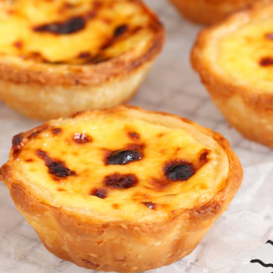 Portuguese Egg Tarts - Recipe photo by mybarecupboard