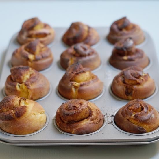 Pumpkin and Spice Cinnamon Buns - Recipe photo by Make do and spend
