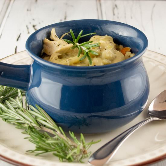Rosemary Chicken and Dumplings - Recipe photo by Dad Whats 4 Dinner