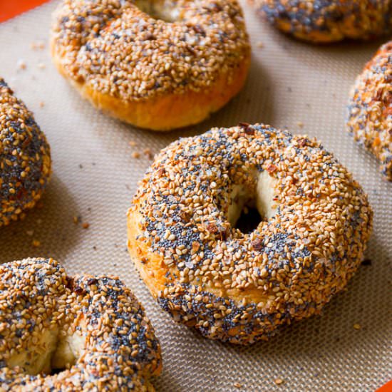 Homemade Everything Bagels - Recipe photo by sallysbakingaddiction