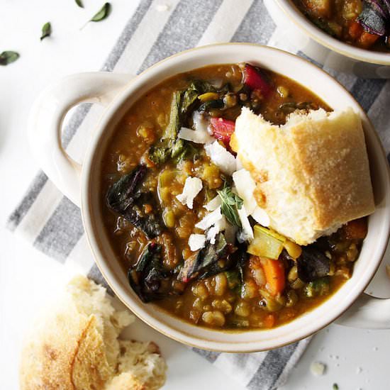 Smokey Potato and Split Pea Soup - Recipe photo by thekitchenpaper