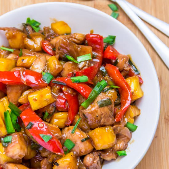 Stir Fried Pineapple Chicken - Recipe photo by Priyanka DK