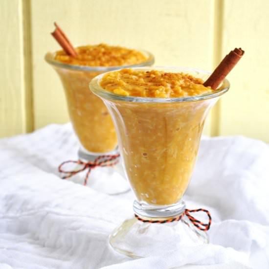 Pumpkin Spice Rice Pudding - Recipe photo by thymeandlove