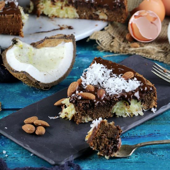 Almond Joy Gluten Free Cake - Recipe photo by peasandpeonies