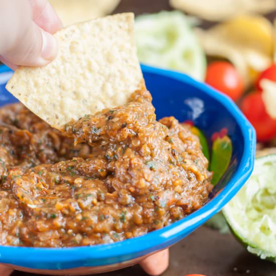 Charred Salsa - Recipe photo by Gastro Senses