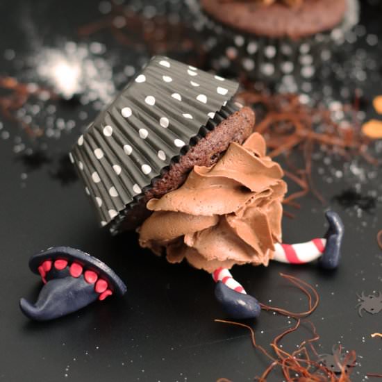 Halloween Chili Chocolate Cupcakes - Recipe photo by baketotheroots