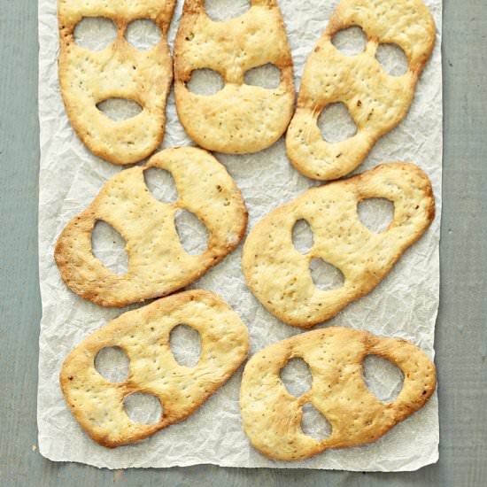 Herbed “Boo/ Ghost” Breads - Recipe photo by Aparna