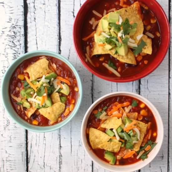 Mexican Tortilla Soup - Recipe photo by busybakerblog