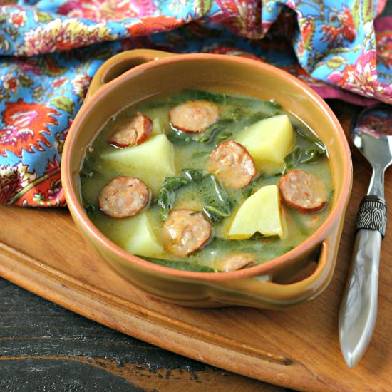 Caldo Verde (Portuguese Green Soup) - Recipe photo by EverydayMaven