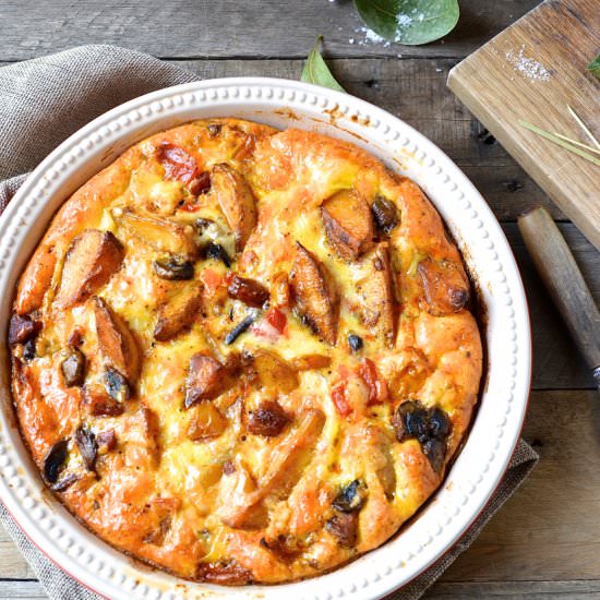 Chorizo and Potato Frittata - Recipe photo by Bibbyskitchenat36