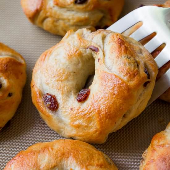 Homemade Cinnamon Raisin Bagels - Recipe photo by sallysbakingaddiction