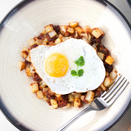 Chili Corned Beef Hash - Recipe photo by amummytoo