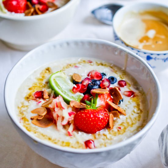 Almond & Coconut Bircher Muesli - Recipe photo by Health Inspirations