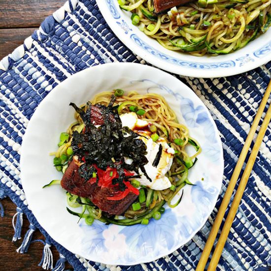 Japanese Cold Ramen with Unagi - Recipe photo by cherryonmysundae