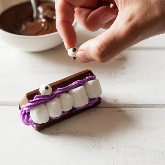 Bite-Size Marshmallow Monsters - Recipe photo by Handmade Charlotte