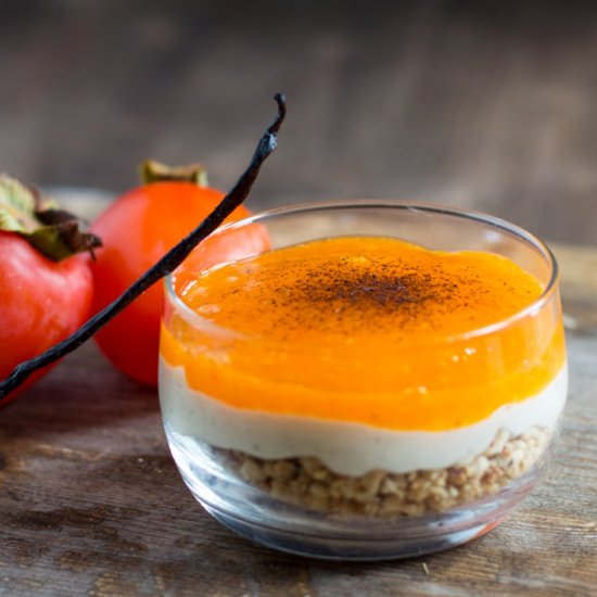 Persimmon Parfait & Hazelnut Crunch - Recipe photo by foodieawareness
