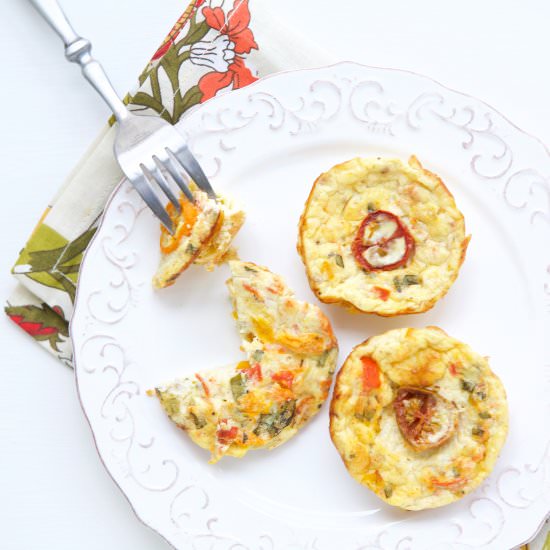 Roasted Garlic Tomato Mini Quiche - Recipe photo by JBraddockRD