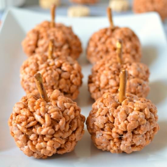 Pumpkin Spice Rice Krispie Treats - Recipe photo by Domesticdee