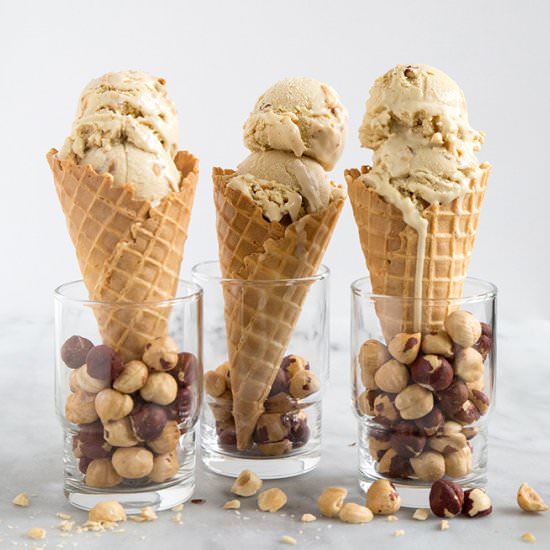 Maple Hazelnut Ice Cream - Recipe photo by the little epicurean
