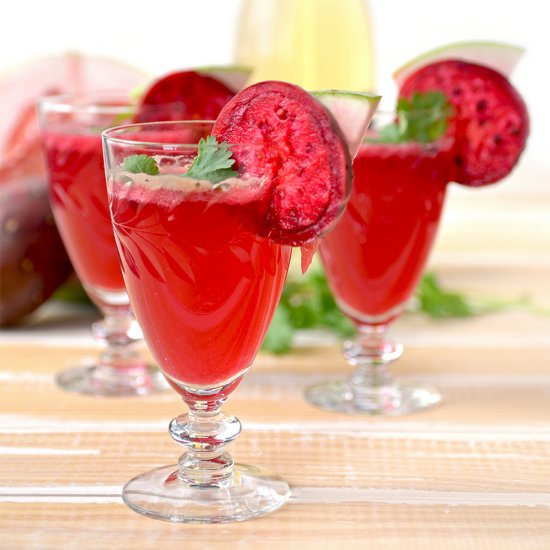 Prickly Pear Hard Cider Cocktail - Recipe photo by vintagekitty