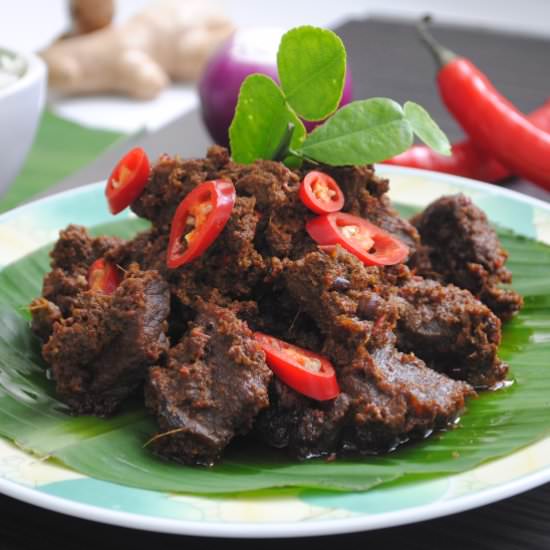 Beef Rendang - Recipe photo by Taste of Asian Food
