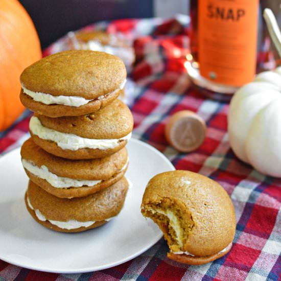 Snap Pumpkin Whoopie Pies - Recipe photo by SimpleSeasonal