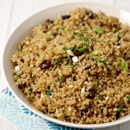 Autumn Quinoa Pilaf - Recipe photo by CookingInStilettos