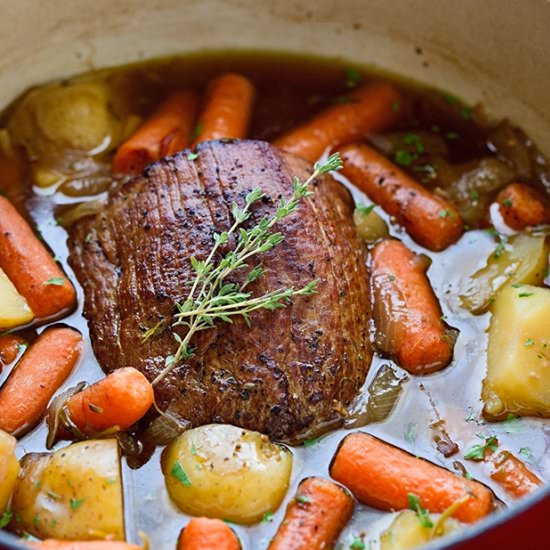 Pot Roast with Carrots and Potatoes - Recipe photo by littlespicejar