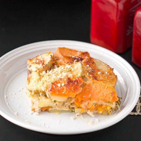 Autumn Gratin with Root Veggies - Recipe photo by veggiesbycandlelight